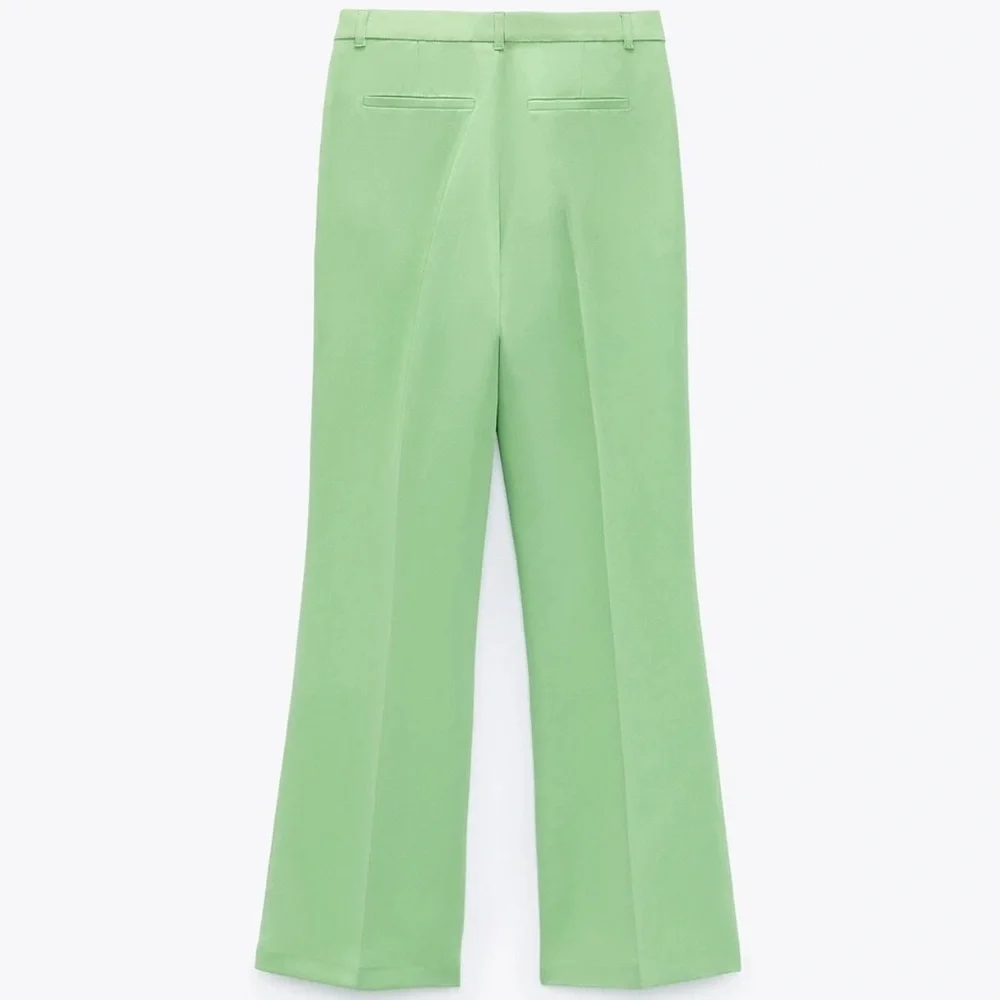 Zara Mint Green Straight Leg Pants Size XS New With Tags - Picture 5 of 8